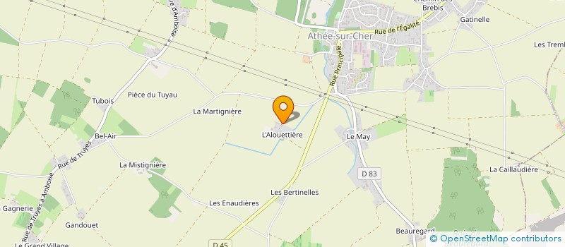 localisation de l'entreprise MONSIEUR JACQUES FORTIN à ATHEE-SUR-CHER