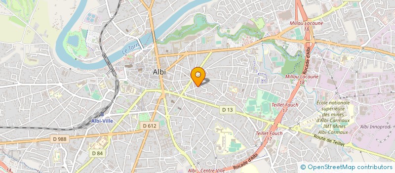 localisation de l'entreprise MONSIEUR JACQUES FOUILLADE à ALBI