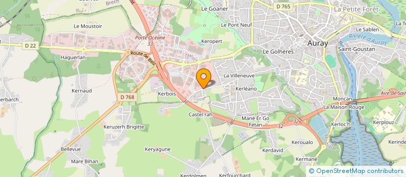 localisation de l'entreprise MONSIEUR JACQUES FOURNEREAU à AURAY