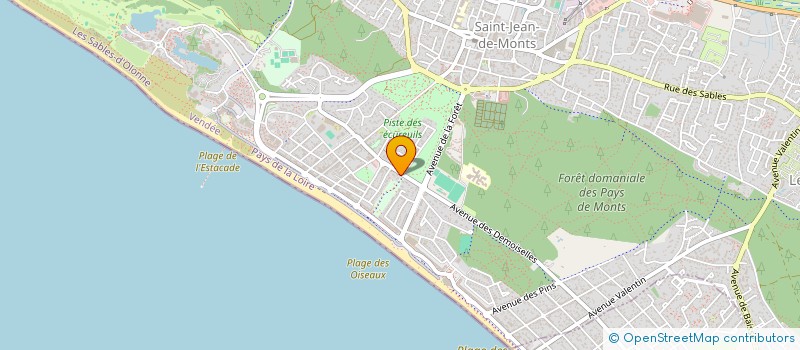 localisation de l'entreprise MONSIEUR JACQUES FOURNIER  SAINT-JEAN-DE-MONTS