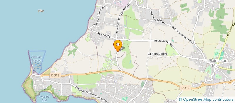 localisation de l'entreprise MONSIEUR JACQUES FOURNIER à LA PLAINE-SUR-MER
