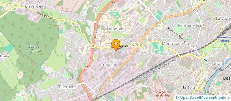 localisation de l'entreprise MONSIEUR JACQUES FOURNIER  BESANCON