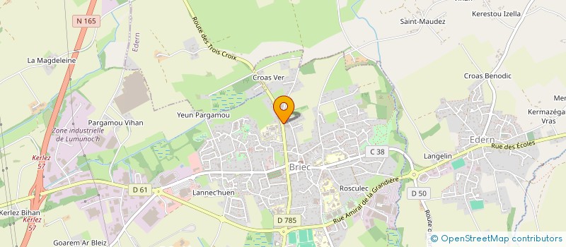 localisation de l'entreprise MONSIEUR JACQUES FRABOLOT  BRIEC