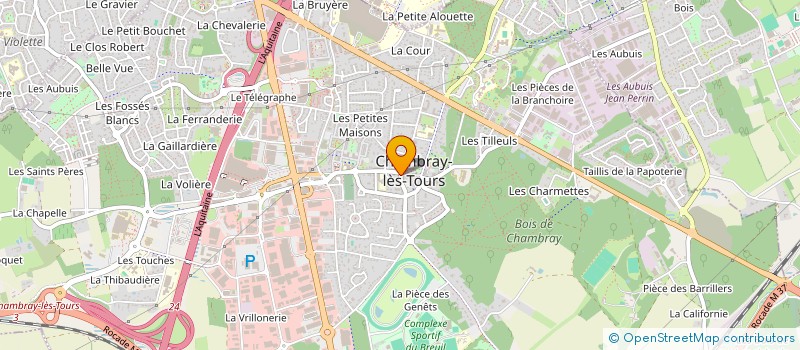 localisation de l'entreprise MONSIEUR JACQUES FRADET  CHAMBRAY LES TOURS