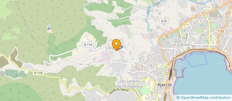 localisation de l'entreprise MONSIEUR JACQUES FRANCESCHINI à AJACCIO