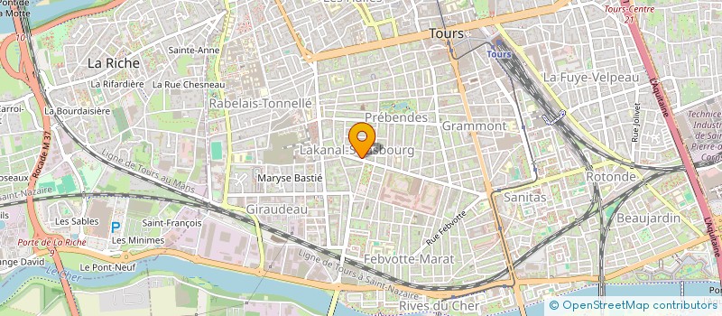localisation de l'entreprise MONSIEUR JACQUES FRANCHET  TOURS
