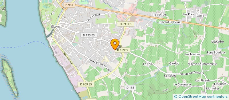 localisation de l'entreprise MONSIEUR JACQUES FRANCOIS à BLAYE