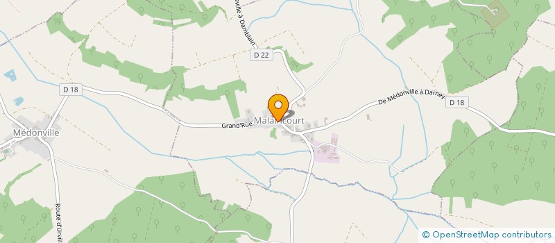 localisation de l'entreprise MONSIEUR JACQUES FRAPART  MALAINCOURT