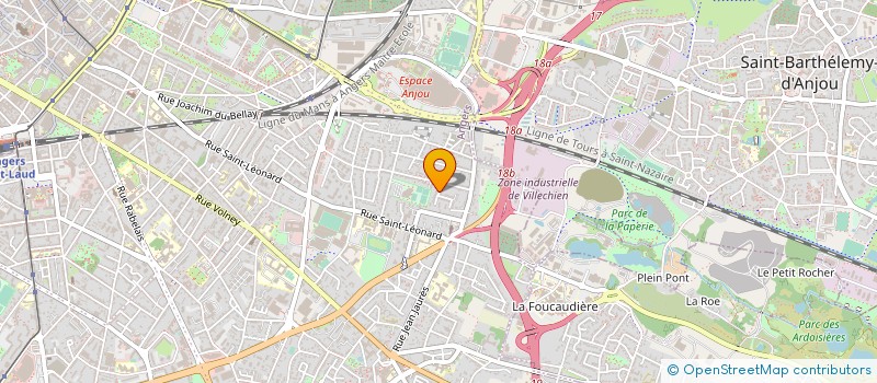 localisation de l'entreprise MONSIEUR JACQUES FRAVAL DE COATPARQUET à ANGERS