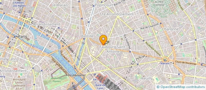 localisation de l'entreprise MONSIEUR JACQUES FREMONTIER à PARIS 11