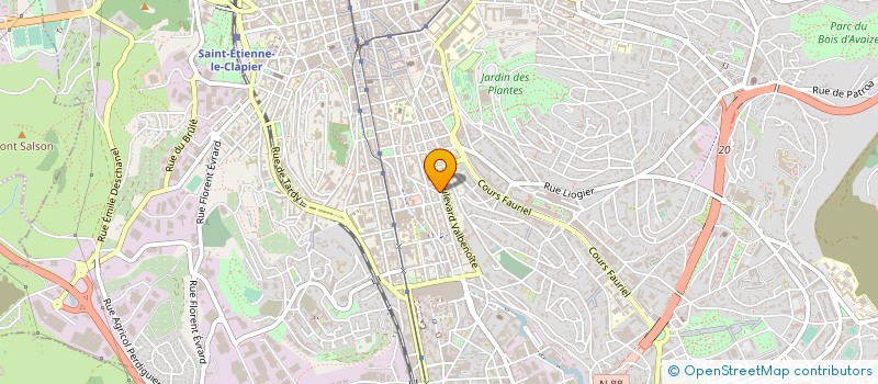 localisation de l'entreprise MONSIEUR JACQUES FREYCON  SAINT-ETIENNE