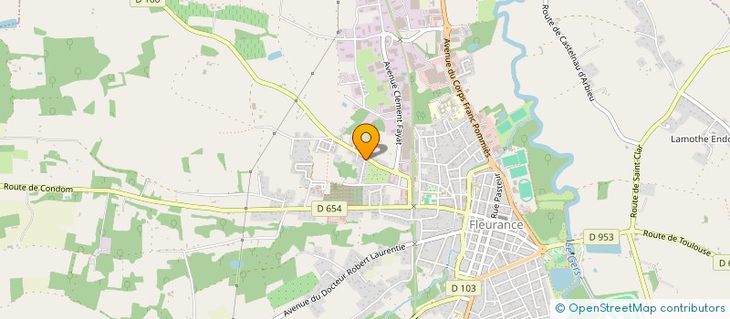 localisation de l'entreprise MONSIEUR JACQUES FRITZ  FLEURANCE