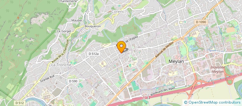 localisation de l'entreprise MONSIEUR JACQUES FROMENT  CORENC