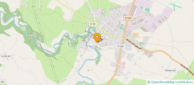 localisation de l'entreprise MONSIEUR JACQUES GADEFAIT  BOZOULS