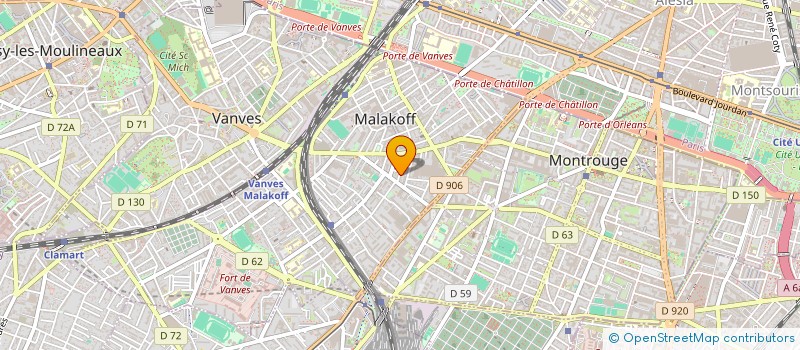 localisation de l'entreprise MONSIEUR JACQUES GAIOTTI  MALAKOFF