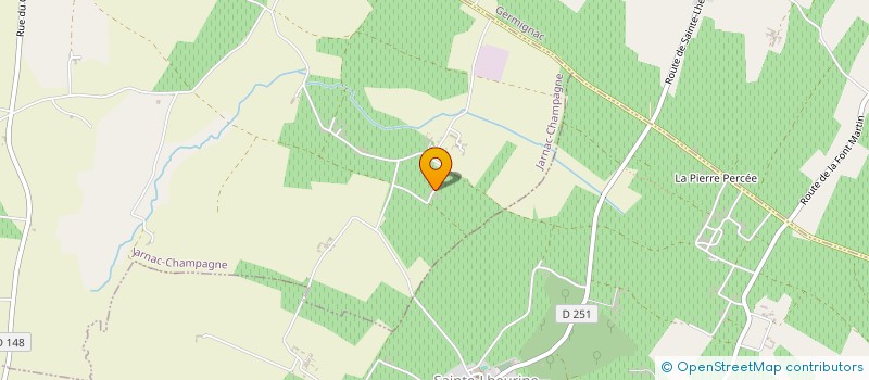 localisation de l'entreprise MONSIEUR JACQUES GALAIS  JARNAC-CHAMPAGNE