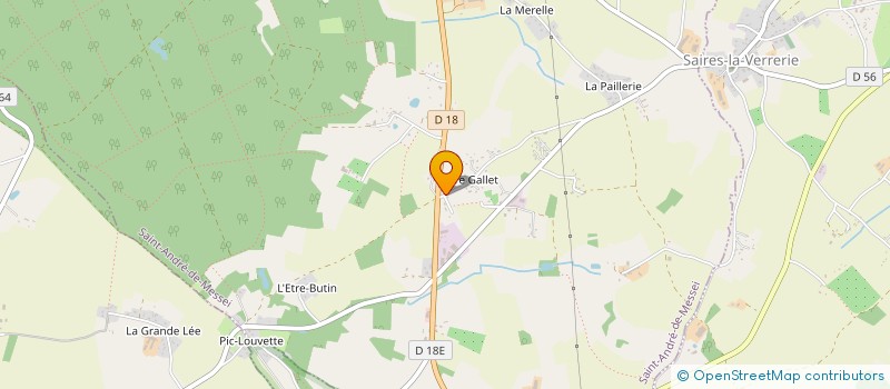 localisation de l'entreprise MONSIEUR JACQUES GALLE à SAINT-ANDRE-DE-MESSEI