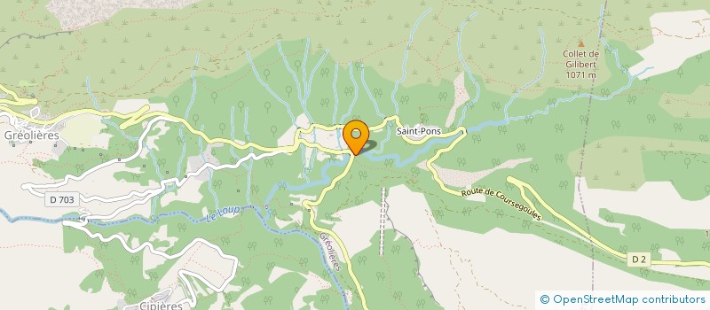 localisation de l'entreprise MONSIEUR JACQUES GALLET  GREOLIERES