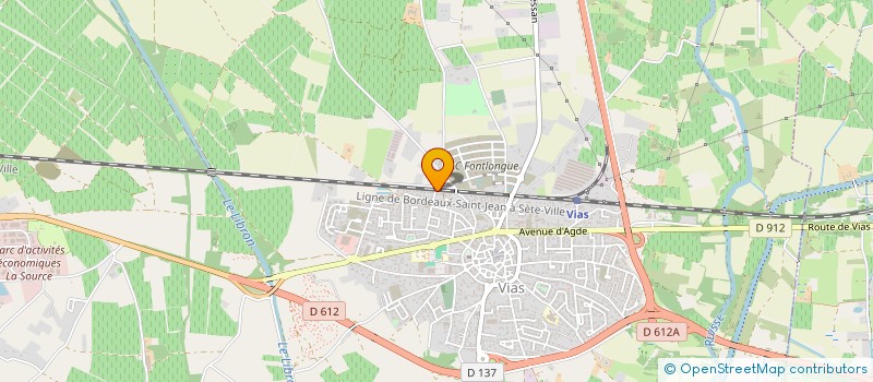 localisation de l'entreprise MONSIEUR JACQUES GALTIE  VIAS