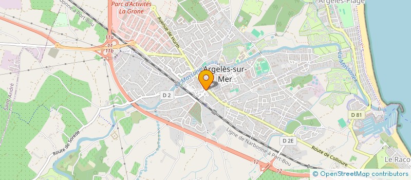 localisation de l'entreprise MONSIEUR JACQUES GALY à ARGELES-SUR-MER