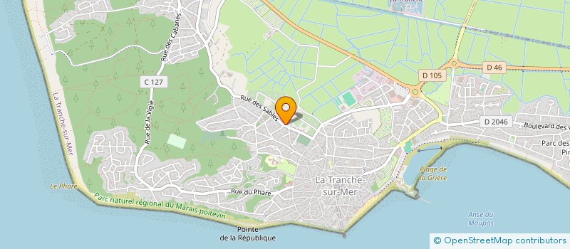 localisation de l'entreprise MONSIEUR JACQUES GANDIN à LA TRANCHE-SUR-MER