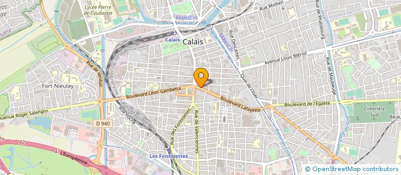 localisation de l'entreprise MONSIEUR JACQUES GANTELME  CALAIS