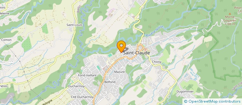 localisation de l'entreprise MONSIEUR JACQUES GAUCHET à SAINT-CLAUDE