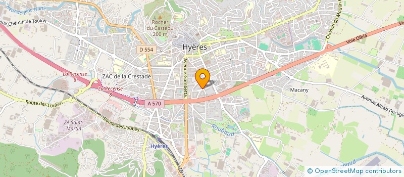 localisation de l'entreprise MONSIEUR JACQUES GAUDEFROY  HYERES