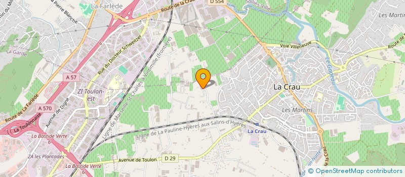 localisation de l'entreprise MONSIEUR JACQUES GAUDY à LA CRAU