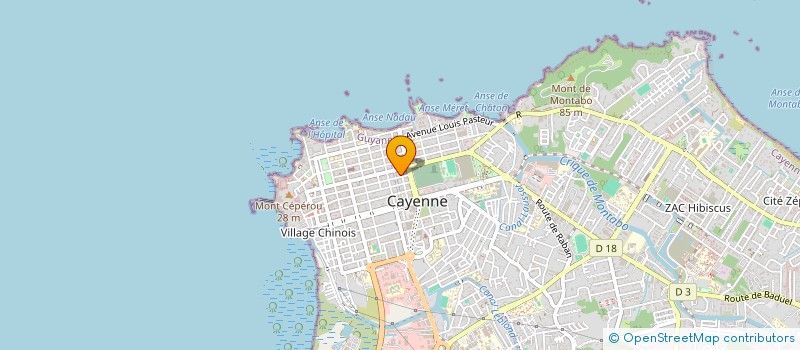 localisation de l'entreprise MONSIEUR JACQUES GAUTIER à CAYENNE
