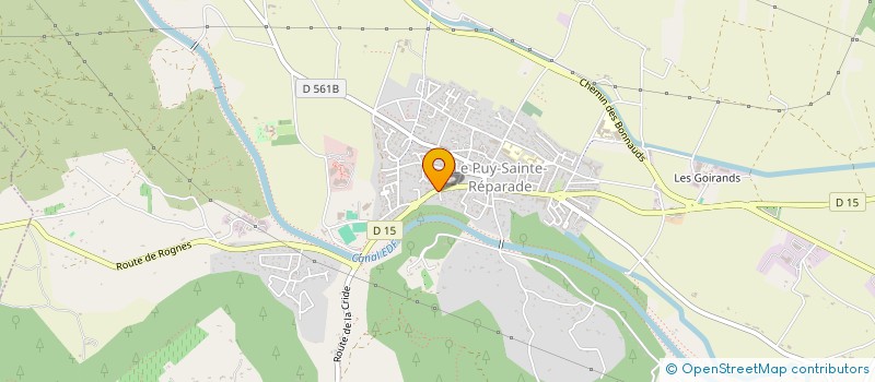 localisation de l'entreprise MONSIEUR JACQUES GAUTIER  LE PUY-SAINTE-REPARADE