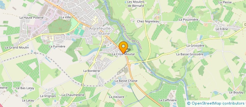 localisation de l'entreprise MONSIEUR JACQUES GAUTIER  AIGREFEUILLE-SUR-MAINE