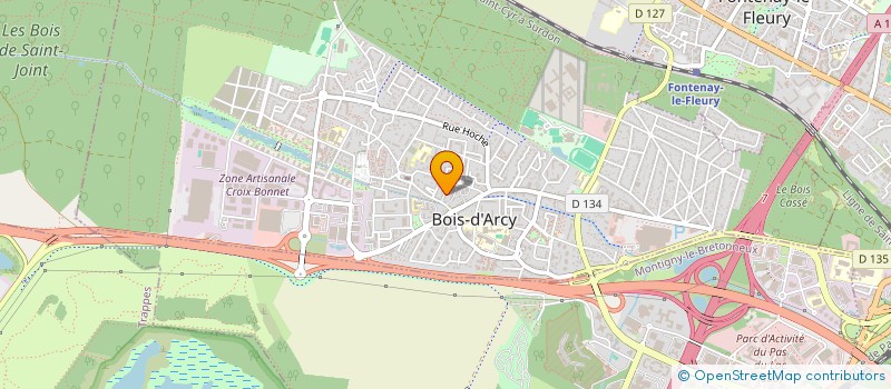 localisation de l'entreprise MONSIEUR JACQUES GAUTIER  BOIS-D'ARCY