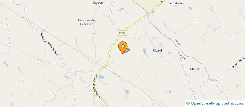 localisation de l'entreprise MONSIEUR JACQUES GAYRARD à LAUTREC