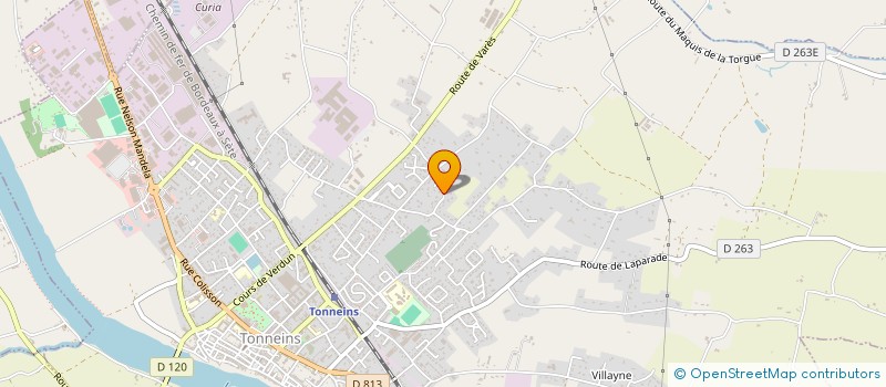 localisation de l'entreprise MONSIEUR JACQUES GAYRAUD  TONNEINS