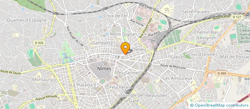 localisation de l'entreprise MONSIEUR JACQUES GAZEILLES à NIMES