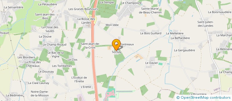 localisation de l'entreprise MONSIEUR JACQUES GAZET DU CHATELIER à HERIC