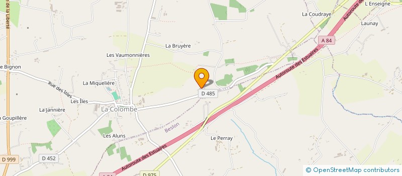 localisation de l'entreprise MONSIEUR JACQUES GEFFROY  LA COLOMBE