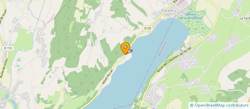 localisation de l'entreprise MONSIEUR JACQUES GENESTE  VILLAGES DU LAC DE PALADRU