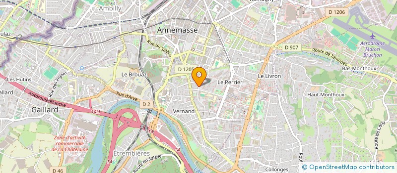 localisation de l'entreprise MONSIEUR JACQUES GENOUD à ANNEMASSE