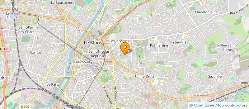 localisation de l'entreprise MONSIEUR JACQUES GERSANT à LE MANS