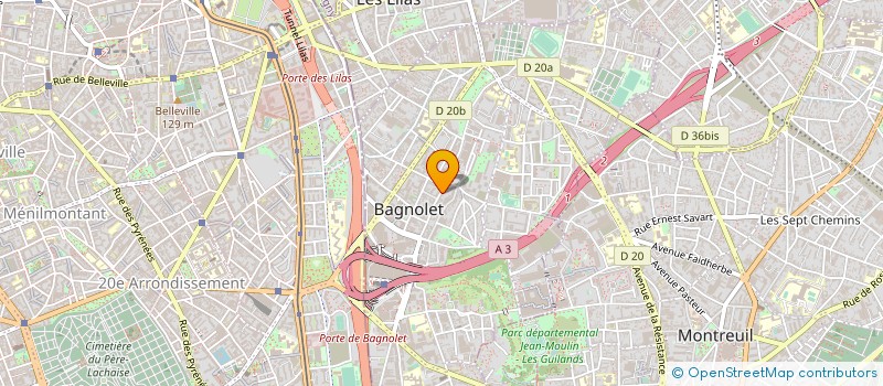 localisation de l'entreprise MONSIEUR JACQUES GIASLIAN à BAGNOLET