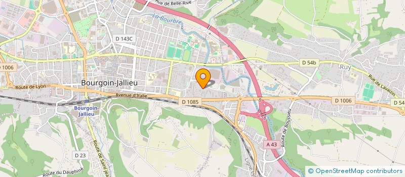 localisation de l'entreprise MONSIEUR JACQUES GICQUEL  BOURGOIN-JALLIEU