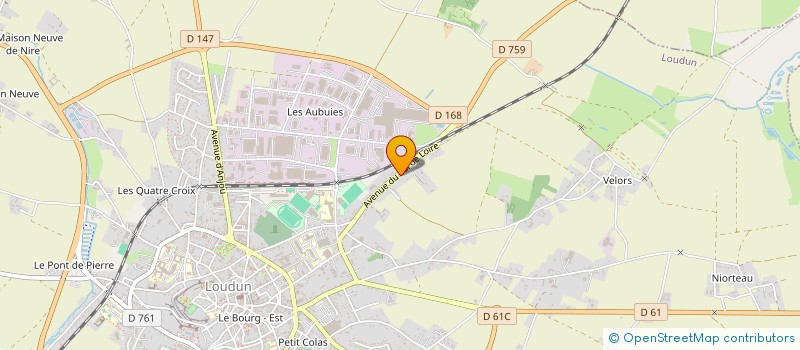 localisation de l'entreprise MONSIEUR JACQUES GINGREAU  LOUDUN