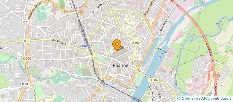 localisation de l'entreprise MONSIEUR JACQUES GIRARD  ROANNE