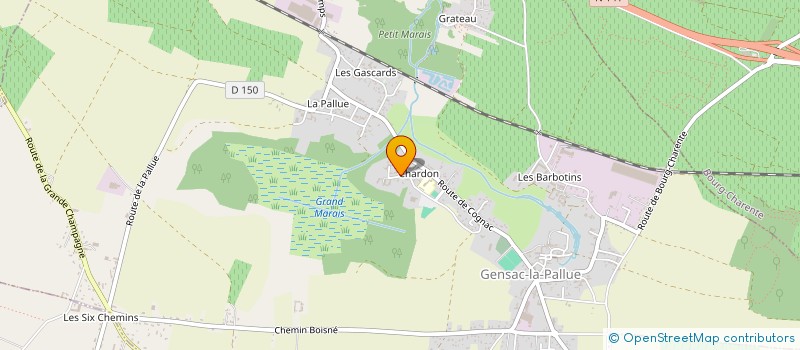 localisation de l'entreprise MONSIEUR JACQUES GIRARD à GENSAC-LA-PALLUE