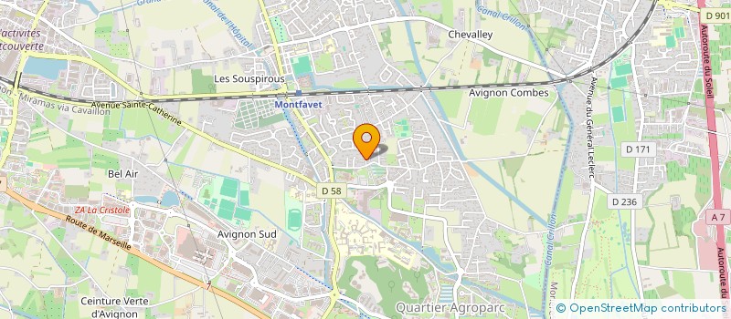 localisation de l'entreprise MONSIEUR JACQUES GIRARDON  AVIGNON