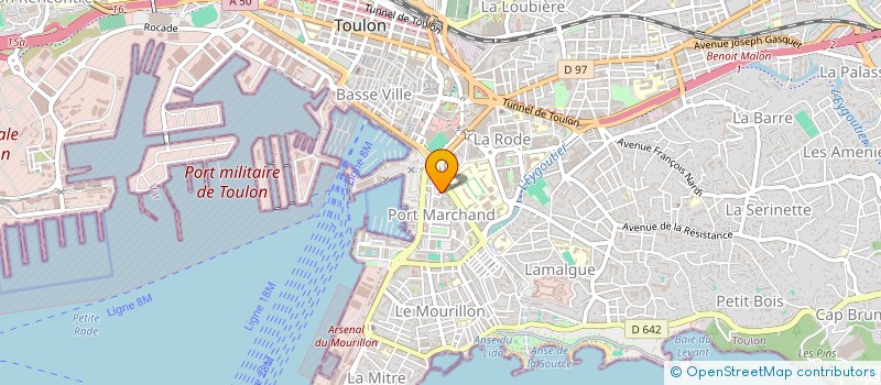 localisation de l'entreprise MONSIEUR JACQUES GIRAUD à TOULON