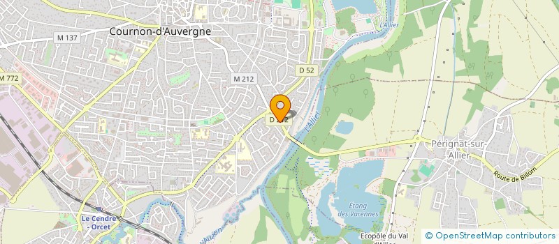 localisation de l'entreprise MONSIEUR JACQUES GIRAUDET  COURNON-D'AUVERGNE