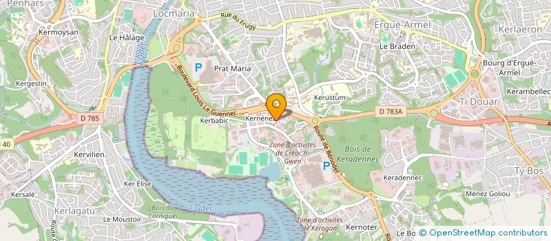 localisation de l'entreprise MONSIEUR JACQUES GOAOC à QUIMPER